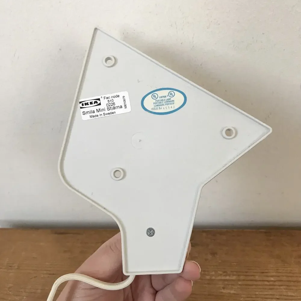IKEA Smila Dark Blue Star Stjarna Wall Kids Room Lamp Light 10.75“